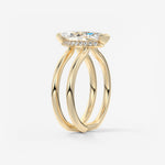 Marquise Cathedral Lab Grown Diamond Engagement Ring