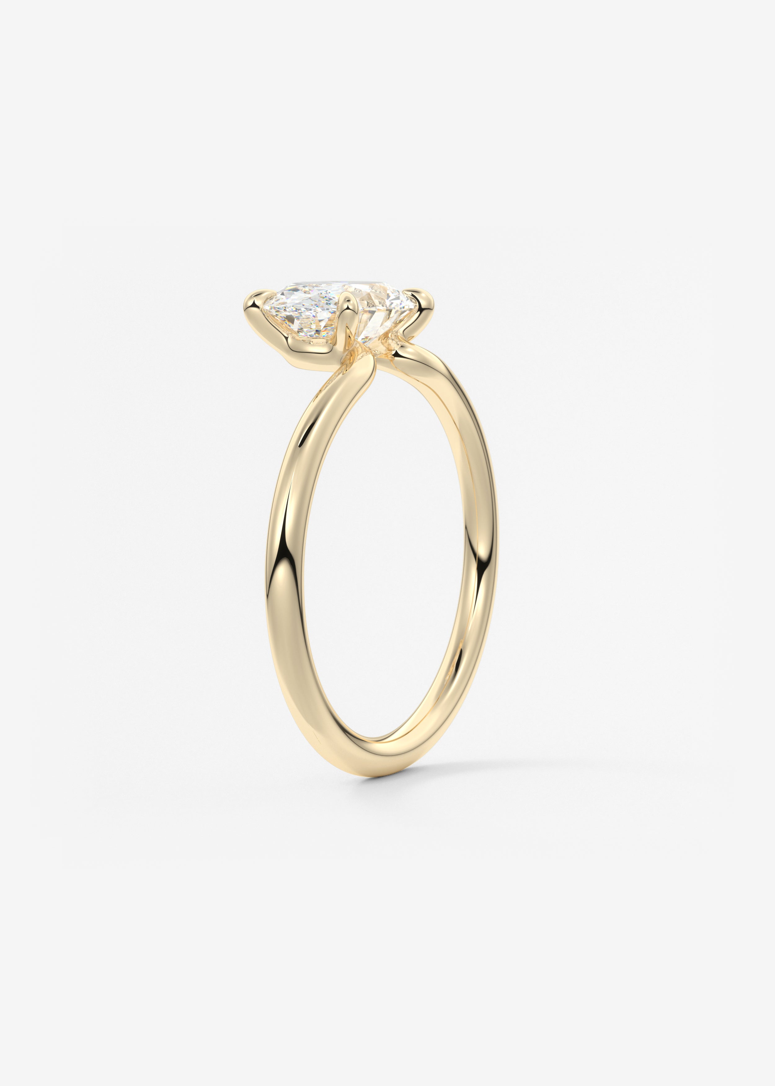 Oval Solitaire Lab Grown Diamond Engagement Ring