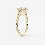 Oval Three Stone Lab Grown Diamond Engagement Ring