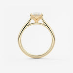 Marquise Cathedral Lab Grown Diamond Engagement Ring