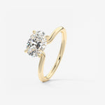 Oval Solitaire Lab Grown Diamond Engagement Ring