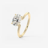 Oval Solitaire Lab Grown Diamond Engagement Ring