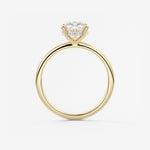 Cushion Hidden Halo Lab Grown Diamond Engagement Ring