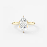 Marquise Cathedral Lab Grown Diamond Engagement Ring