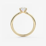 Pear Solitaire Lab Grown Diamond Engagement Ring