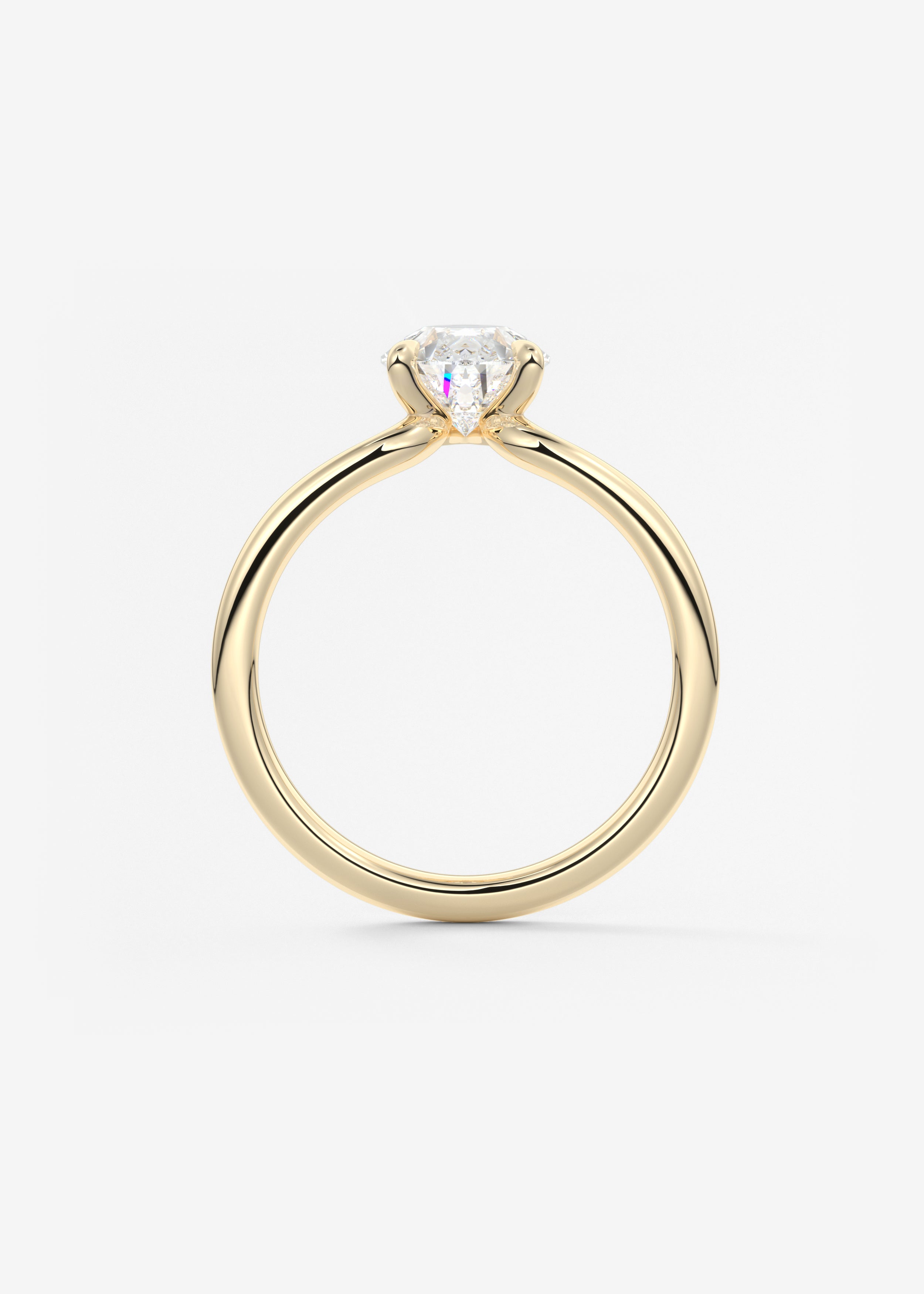Pear Solitaire Lab Grown Diamond Engagement Ring