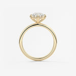 Pear Solitaire Lab Grown Diamond Engagement Ring