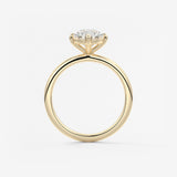Pear Solitaire Lab Grown Diamond Engagement Ring