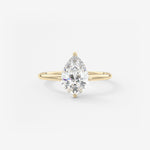 Pear Solitaire Lab Grown Diamond Engagement Ring