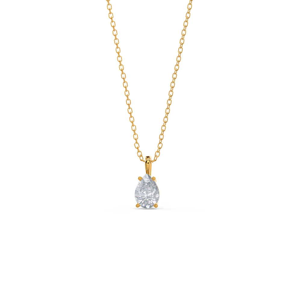 
                  
                    0.50 CT Classic Pear Cut Moissanite Necklace With Solitaire Style
                  
                