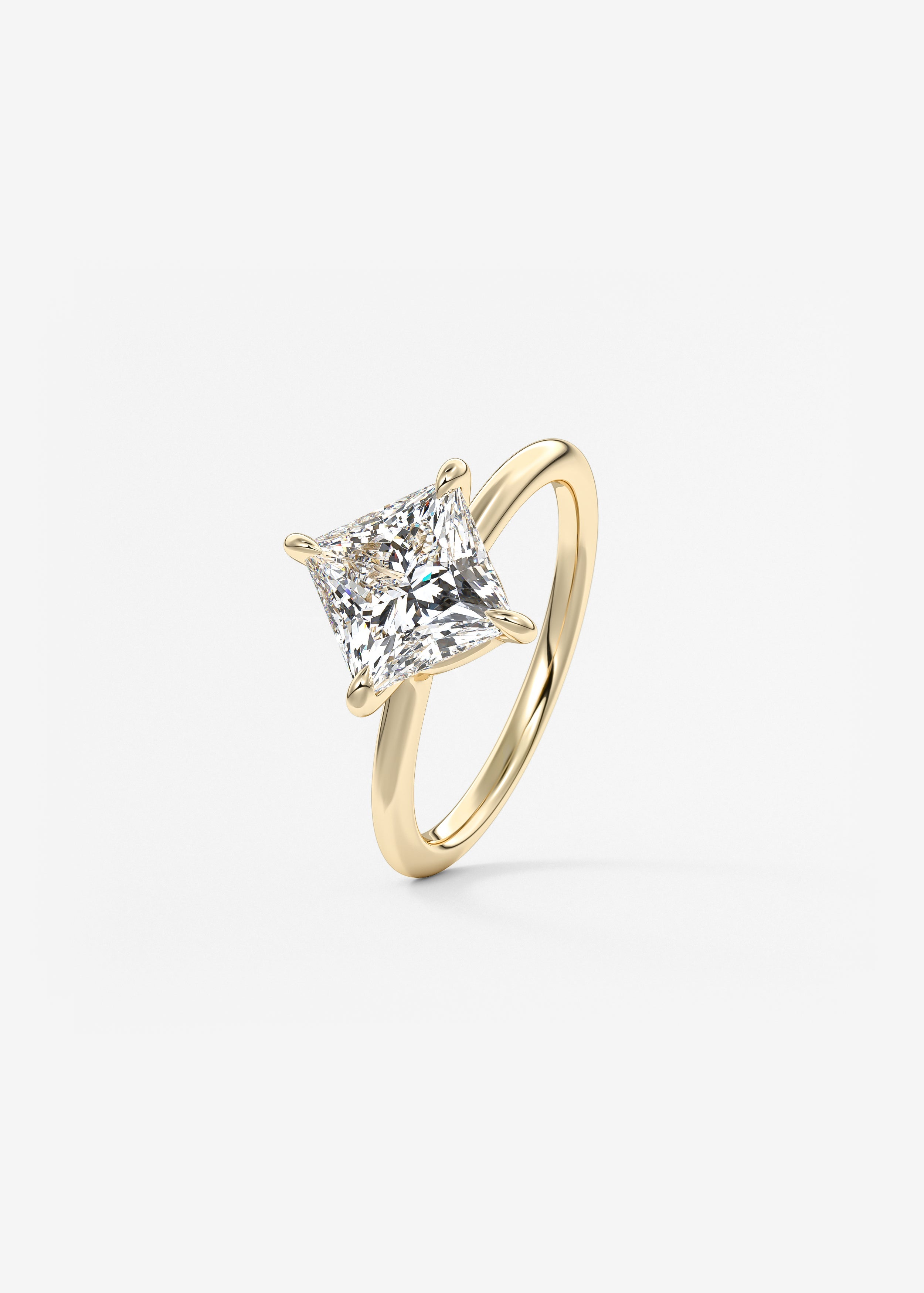 Princess East West Lab Grown Diamond Engagement Ring