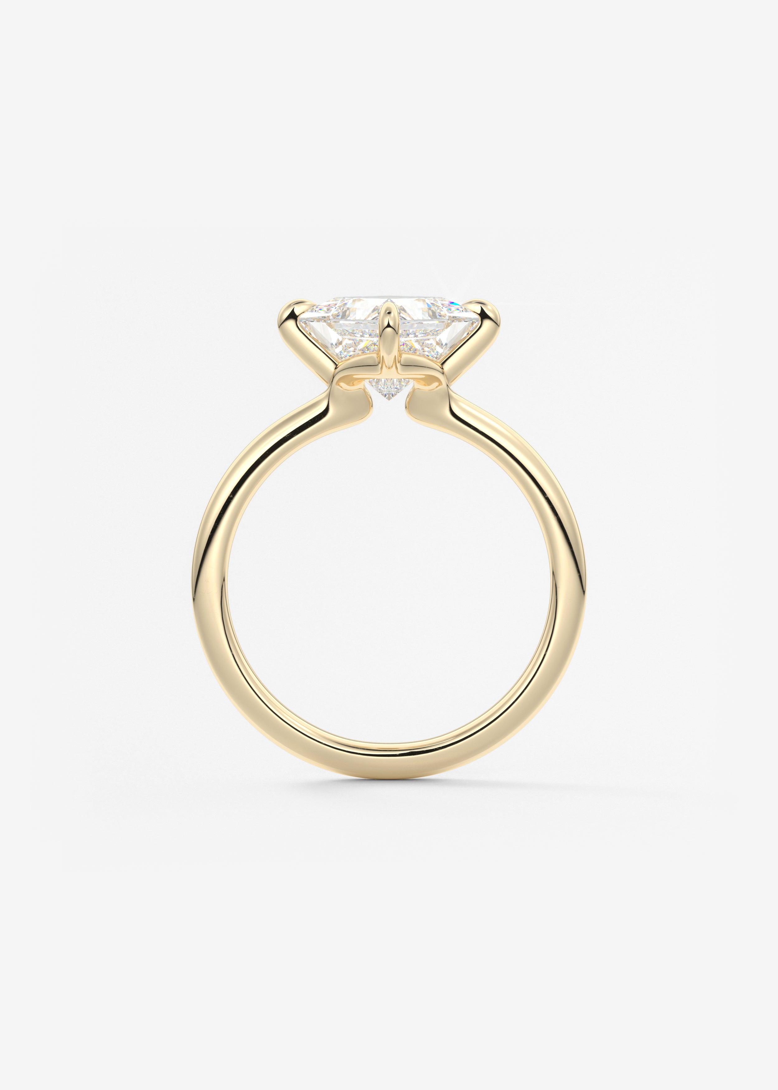 Princess East West Lab Grown Diamond Engagement Ring