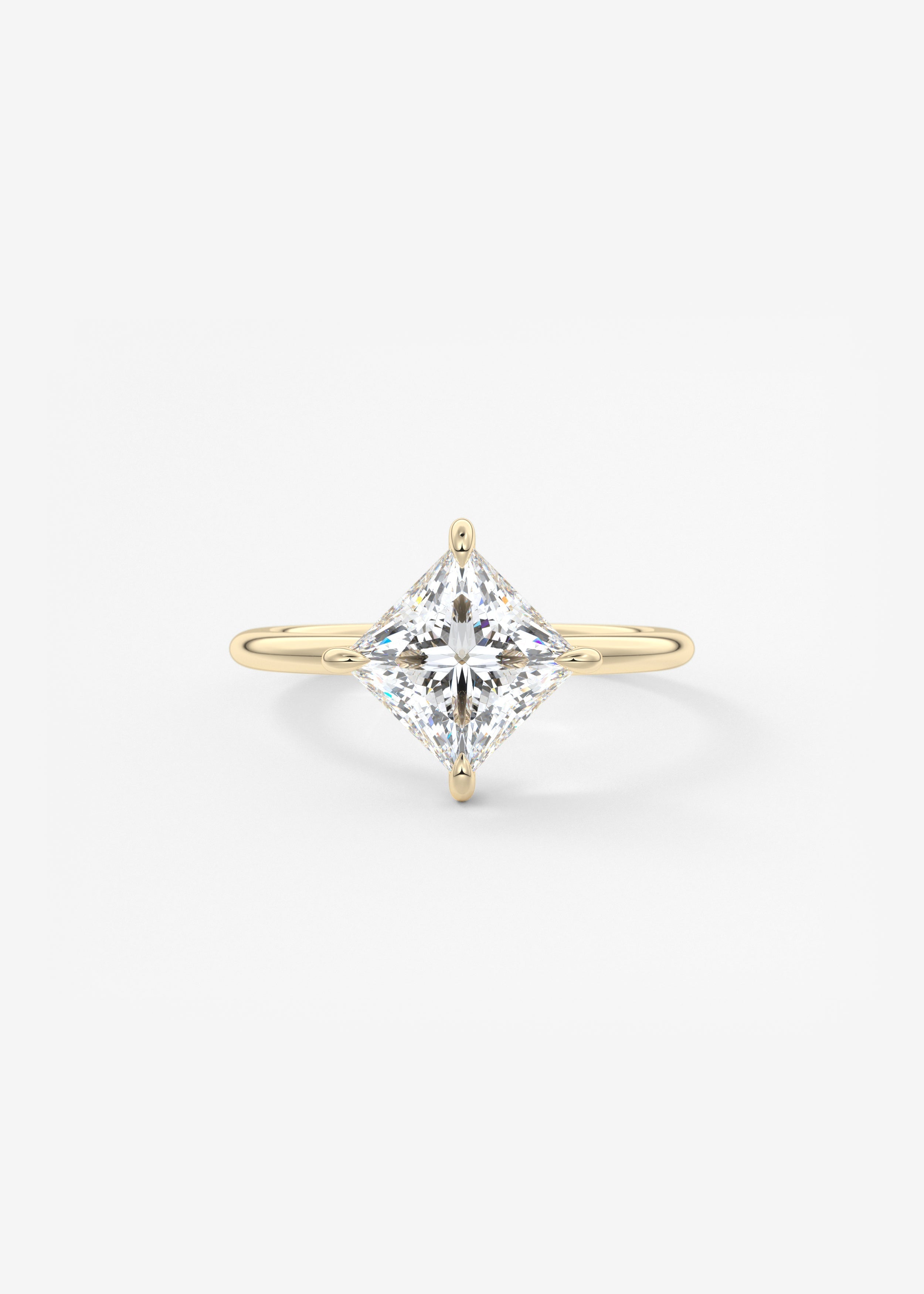 Princess East West Lab Grown Diamond Engagement Ring