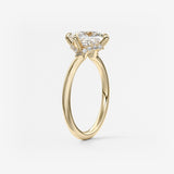 Princess East West Lab Grown Diamond Engagement Ring