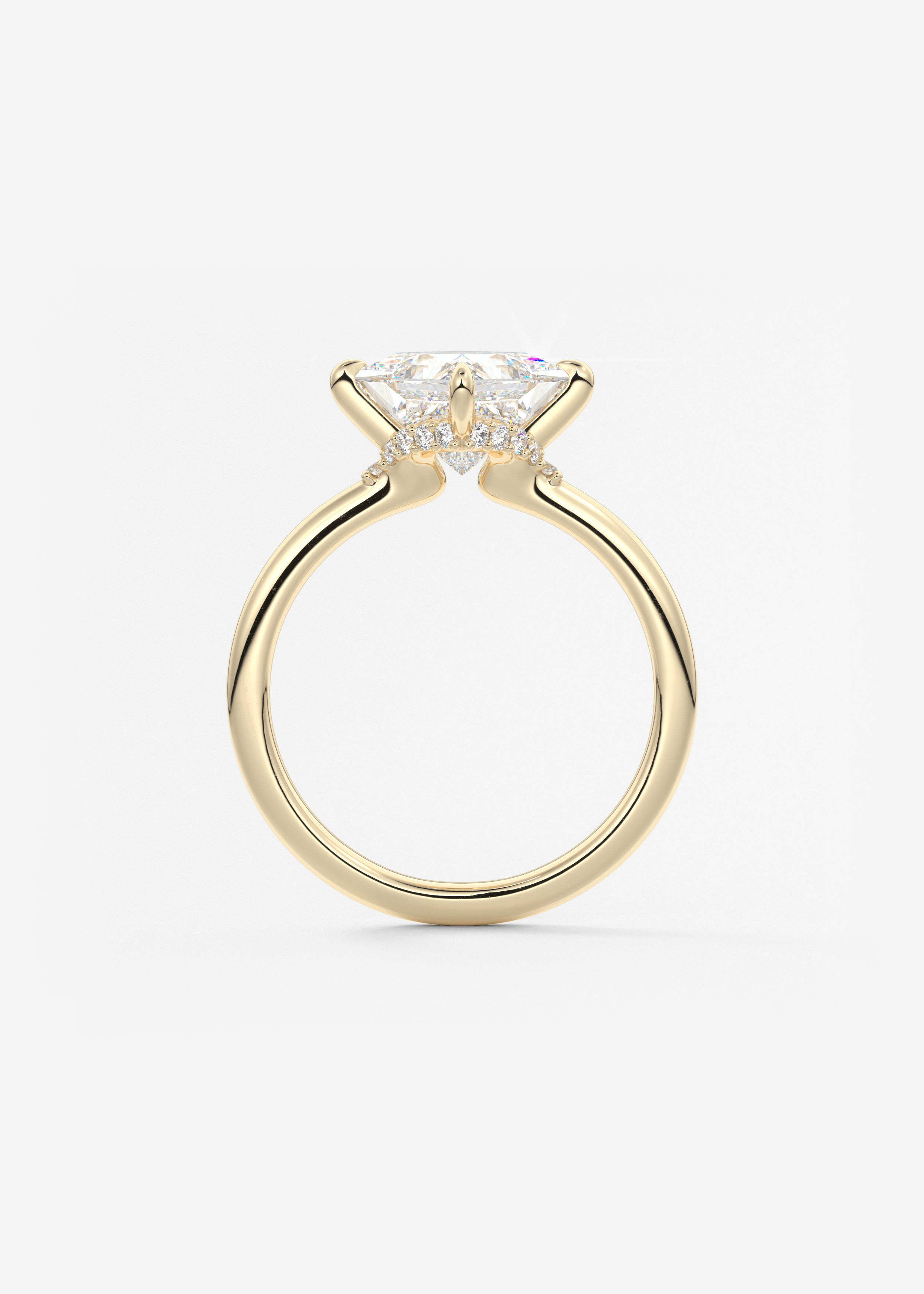 Princess East West Lab Grown Diamond Engagement Ring