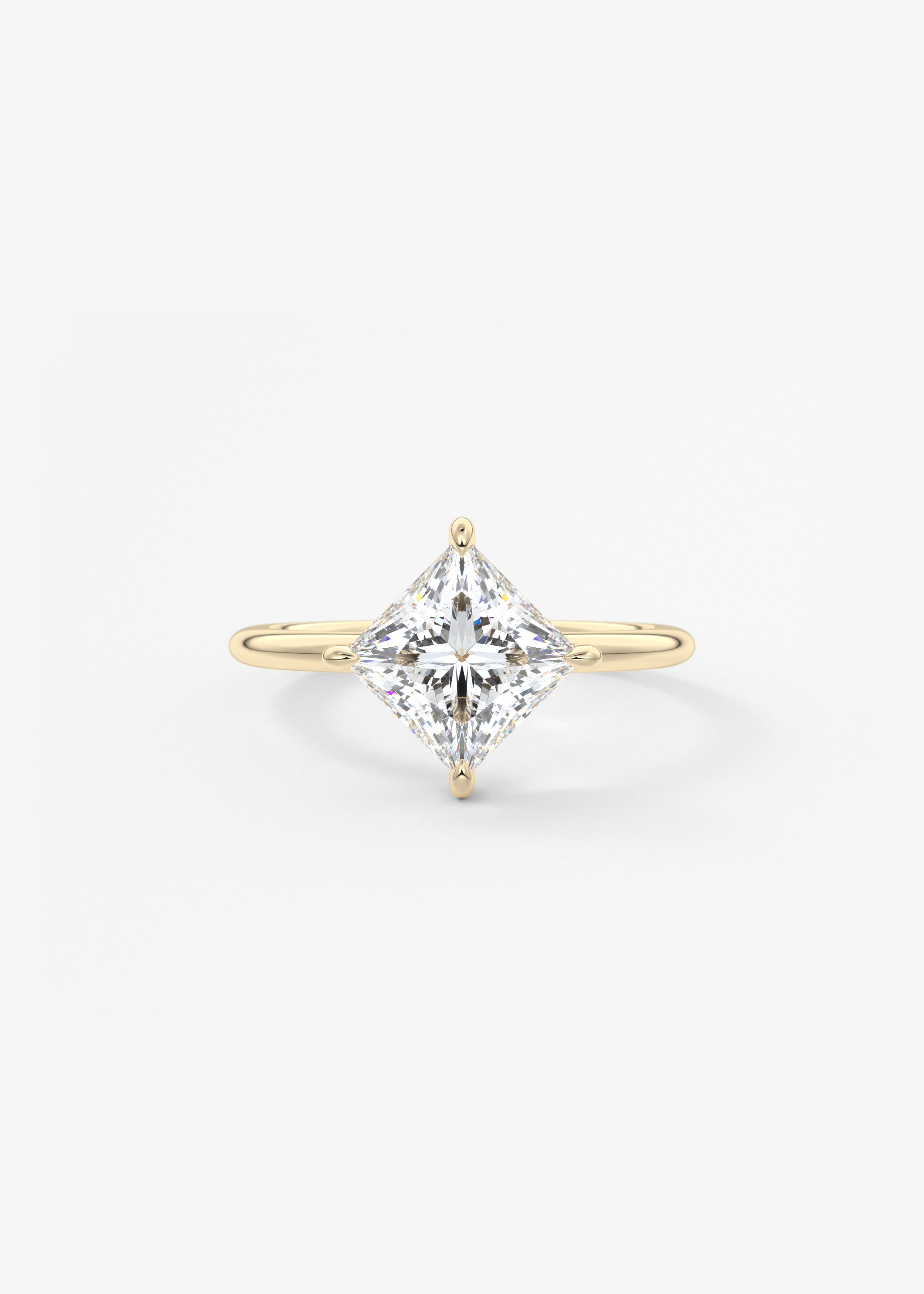 Princess East West Lab Grown Diamond Engagement Ring