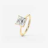 Princess Cathedral Lab Grown Diamond Engagement Ring