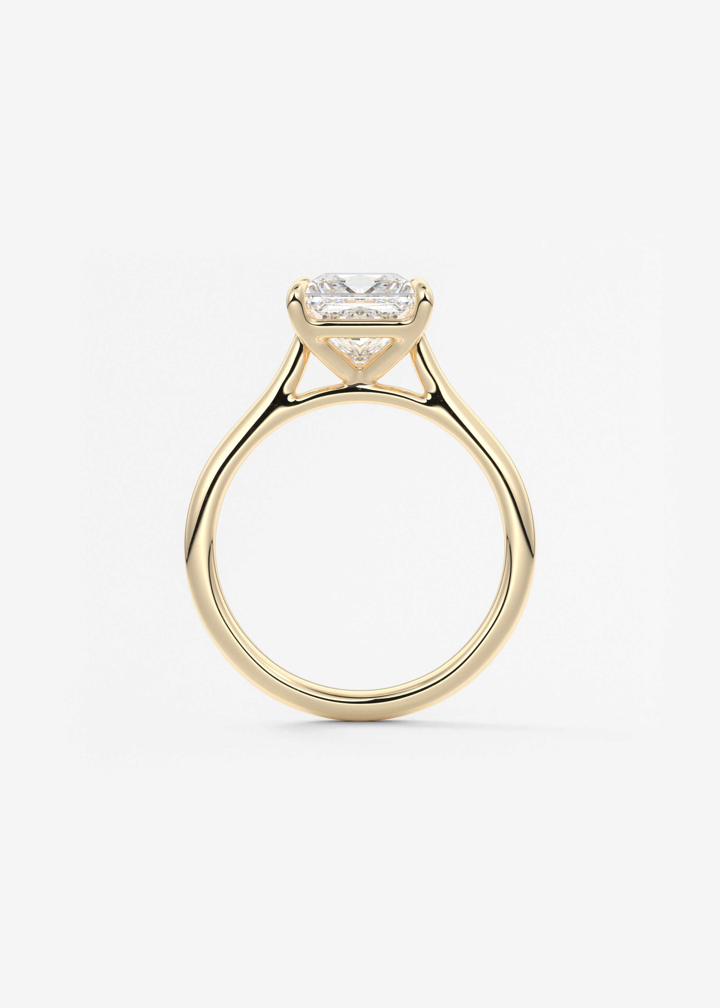 Princess Cathedral Lab Grown Diamond Engagement Ring