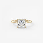 Princess Cathedral Lab Grown Diamond Engagement Ring