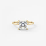 Princess Cathedral Lab Grown Diamond Engagement Ring