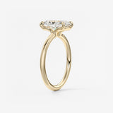 Radiant Hidden Halo Lab Grown Diamond Engagement Ring