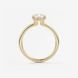 Radiant Hidden Halo Lab Grown Diamond Engagement Ring