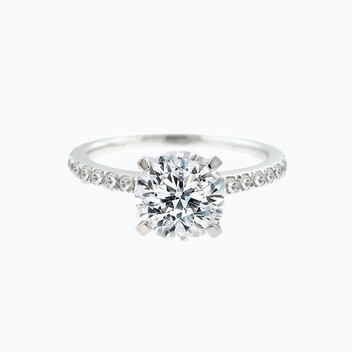 
                  
                    2.0 CT Round Shaped Moissanite Solitaire Engagement Ring
                  
                