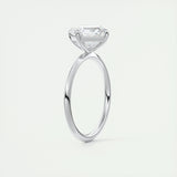 2.03 CT Asscher Cut Solitaire Moissanite Engagement Ring 6