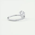 2.0 CT Round Cut Pave Moissanite Engagement Ring 3