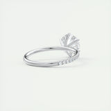 2.0 CT Round Cut Pave Moissanite Engagement Ring 3