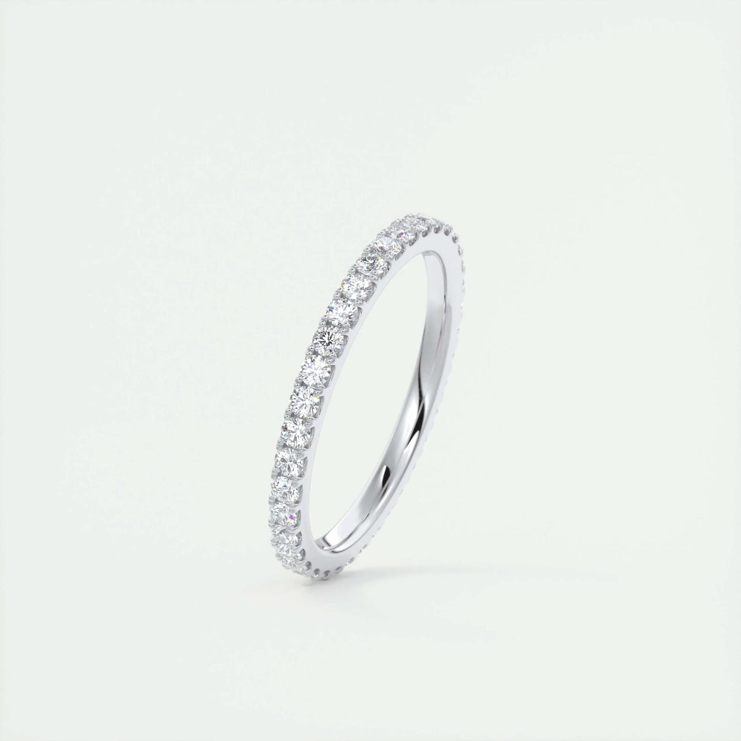 
                  
                    0.74 Round Cut Full Eternity Moissanite Bridal Wedding Band 3
                  
                