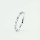 0.74 Round Cut Full Eternity Moissanite Bridal Wedding Band 3