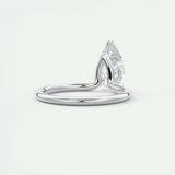 1.93 CT Pear Cut Solitaire Moissanite Engagement Ring 3