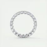 4.60 Emerald Cut Full Eternity Moissanite Bridal Wedding Band 5