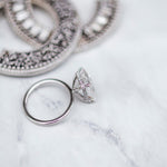 5.50 CT Emerald Hidden Halo Moissanite Engagement Ring 4
