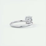 2.15 CT Cushion Cut Solitaire Moissanite Engagement Ring 3