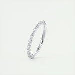 0.32 Marquise & Round Alternative Moissanite Wedding Band 2
