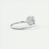 2.0 CT Round Cut Solitaire Moissanite Engagement Ring 3