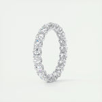 2.10 TCW Round Cut Full Eternity Moissanite Bridal Wedding Band 4