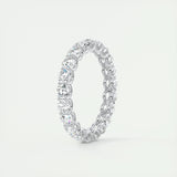 2.10 TCW Round Cut Full Eternity Moissanite Bridal Wedding Band 4