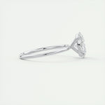 1.91 CT Oval Cut Solitaire Moissanite Engagement Ring 3