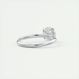 1.35 CT Round Cut Solitaire Moissanite Engagement Ring 3