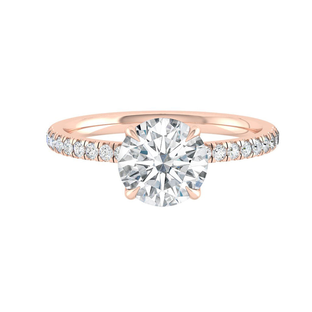 
                  
                    1.5 CT Round Cut Pave Moissanite Engagement Ring 8
                  
                