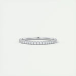 0.36 Round Cut Full Eternity Moissanite Bridal Wedding Band 1