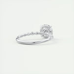 2.0 CT Round Pave Moissanite Engagement Ring 3
