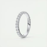 0.84 Round Cut Shared Prong Moissanite Bridal Wedding Band 2