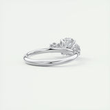 2.0 CT Round Cut Three Stone Moissanite Engagement Ring 3