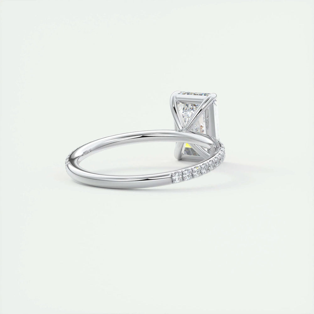 
                  
                    1.91 CT Emerald Cut Solitaire Pave Moissanite Engagement Ring
                  
                