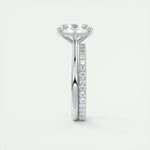 1.91 CT Oval Cut Solitaire Moissanite Engagement Ring 5