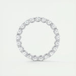 2.10 TCW Round Cut Full Eternity Moissanite Bridal Wedding Band 6